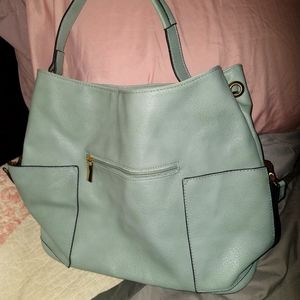 Lg light blue purse
